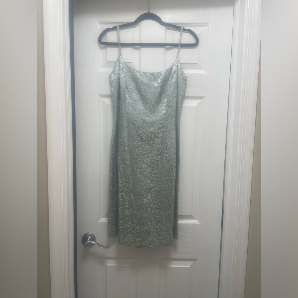 Scott McClintock Light Green Floral Dress